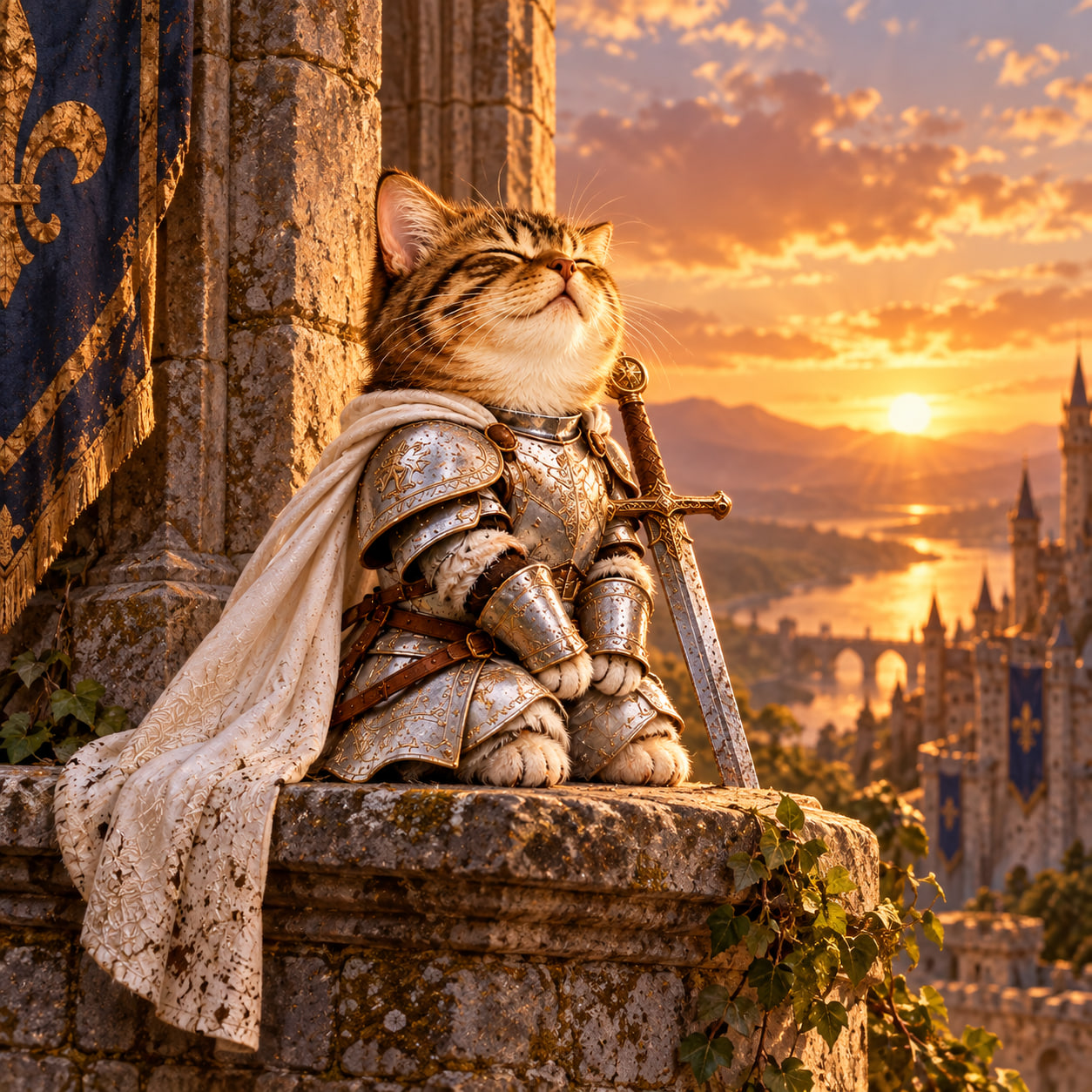 SWORDCATE meme — Golden hour